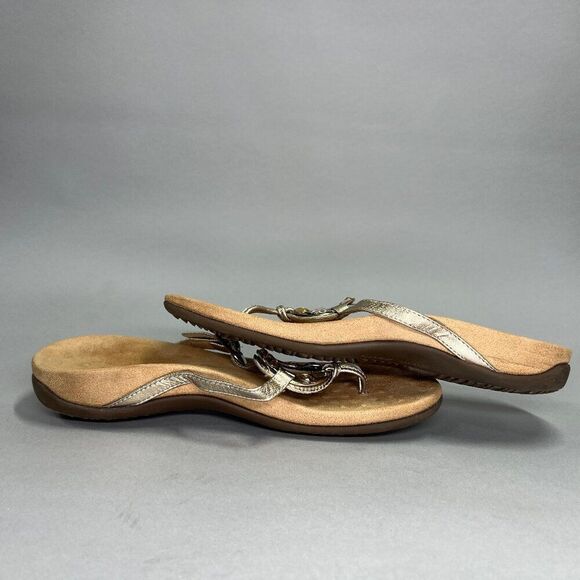 Vionic Ricci Sandals Women's Size 7 Metallic Jeweled Comfort Orthotic Flip Flops - Picture 8 of 11